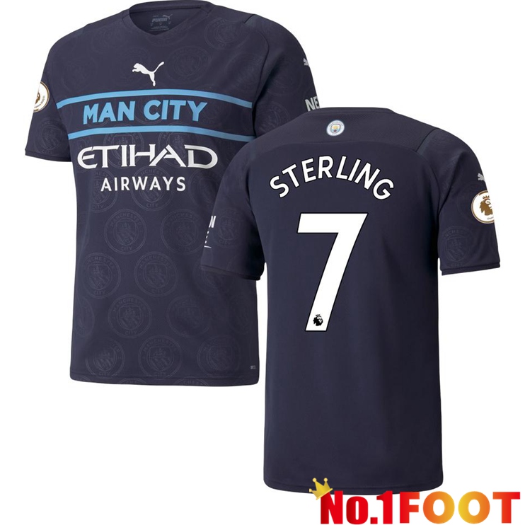 Manchester City (STERLING 7) Third Jersey Black 2021/2022