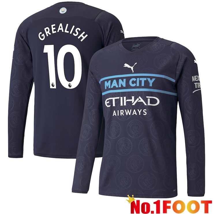 Manchester City (GREALISH 10) Third Jersey Long sleeve 2021/2022