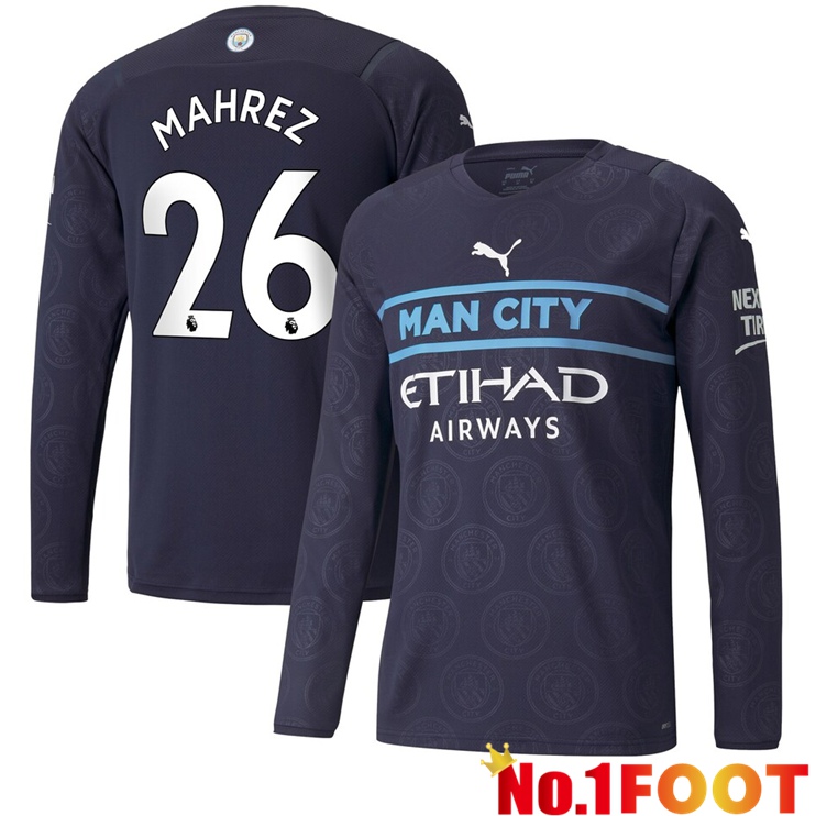 Manchester City (MAHREZ 26) Third Jersey Long sleeve 2021/2022