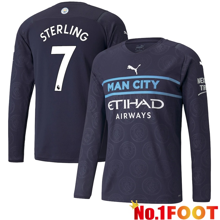 Manchester City (STERLING 7) Third Jersey Long sleeve 2021/2022