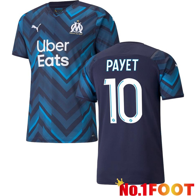 Olympique Marseille (PAYET 10) Away Jersey Blue Marine 2021/2022