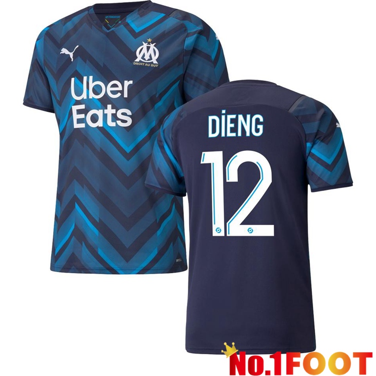 Olympique Marseille (DIENG 12) Away Jersey Blue Marine 2021/2022