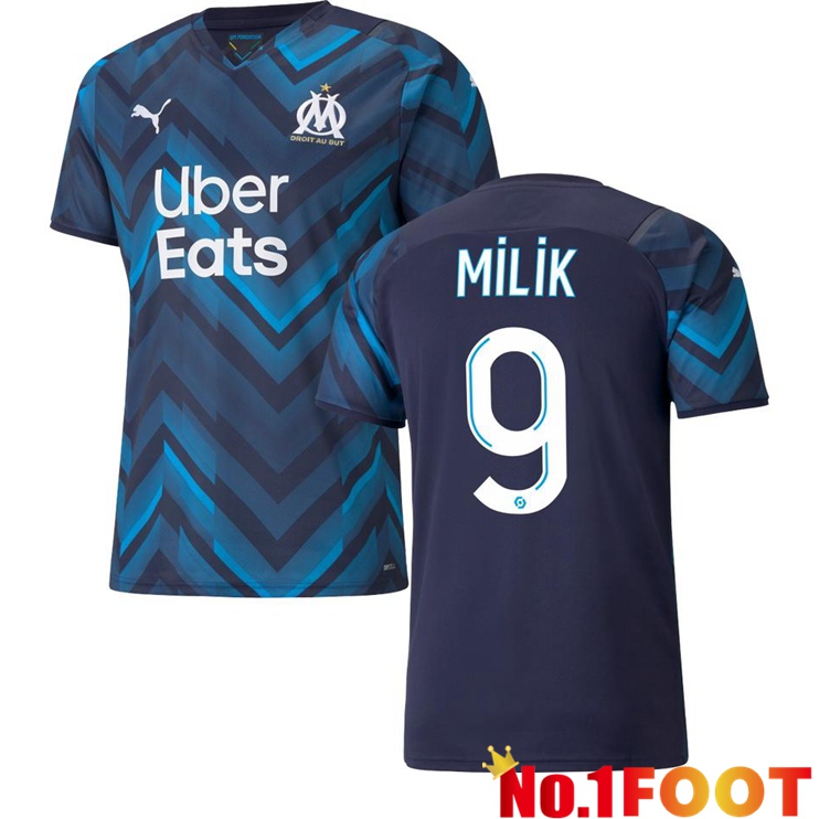 Olympique Marseille (MILIK 9) Away Jersey Blue Marine 2021/2022