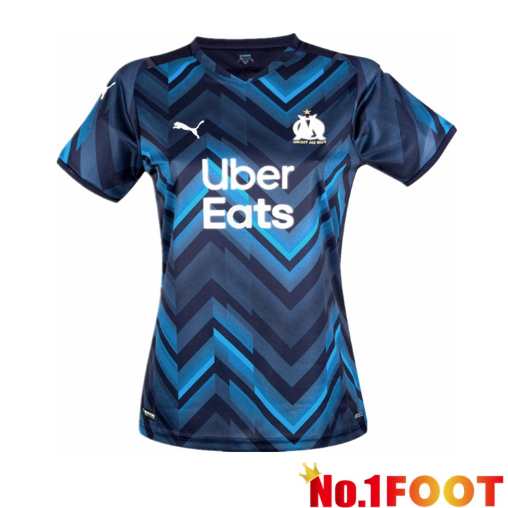 Olympique Marseille Womens Away Jersey Blue Marine 2021/2022