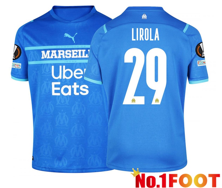 Olympique Marseille (Lirola 29) Third Jersey Blue Marine 2021/2022