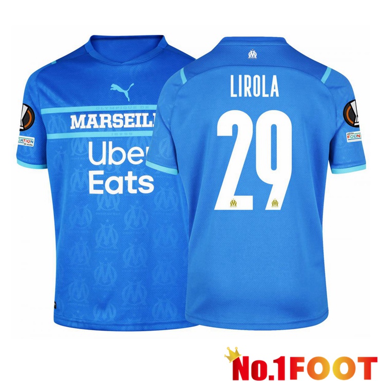 Olympique Marseille (Lirola 29) Third Jersey Blue Marine 2021/2022