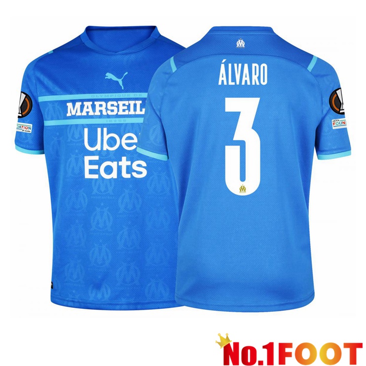 Olympique Marseille (Álvaro 3) Third Jersey Blue Marine 2021/2022