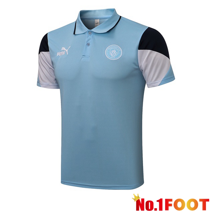 Manchester City Polo Shirt Blue 2021/2022