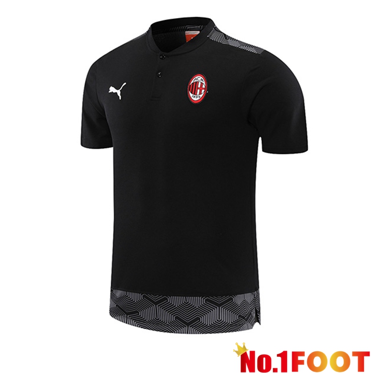 AC Milan Polo Shirt Black 2021/2022