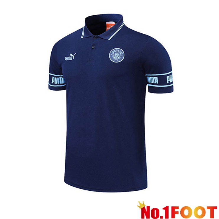 Manchester City Polo Shirt Blue Royal 2021/2022