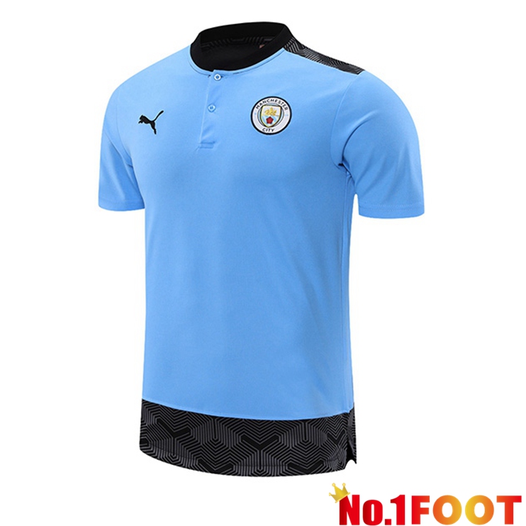 Manchester City Polo Shirt Blue 2021/2022