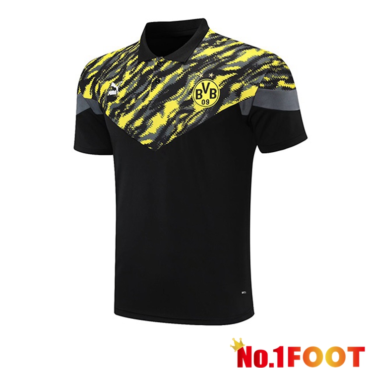 Dortmund Polo Shirt Black Yellow 2021/2022