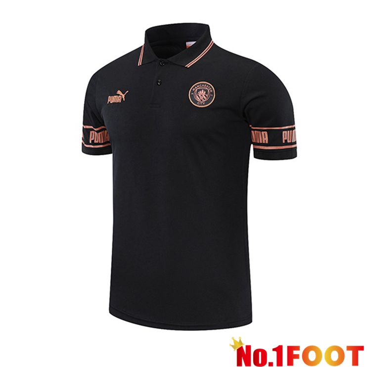 Manchester City Polo Shirt Black 2021/2022