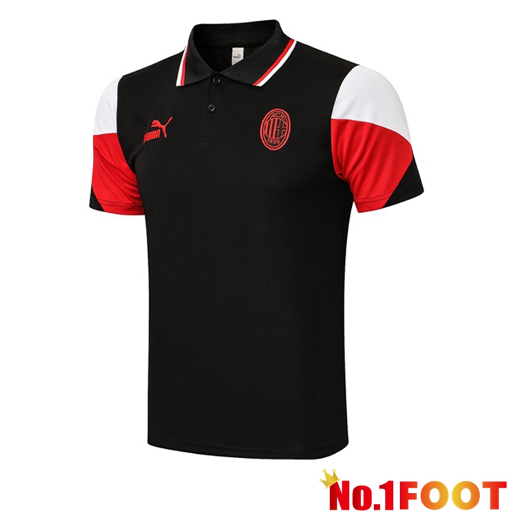 AC Milan Polo Shirt Black 2021/2022