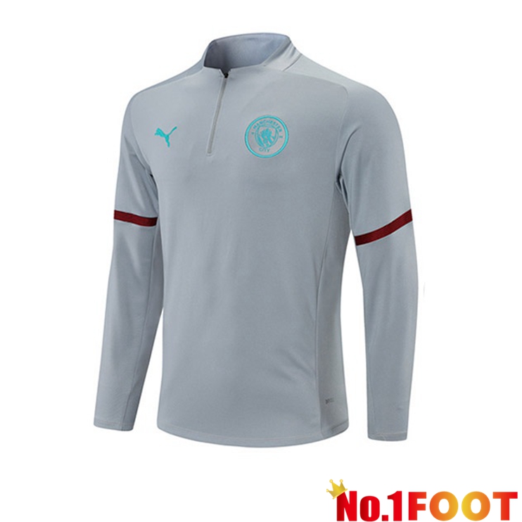 Manchester City Training Sweatshirt Grey 2021/2022 - Click Image to Close