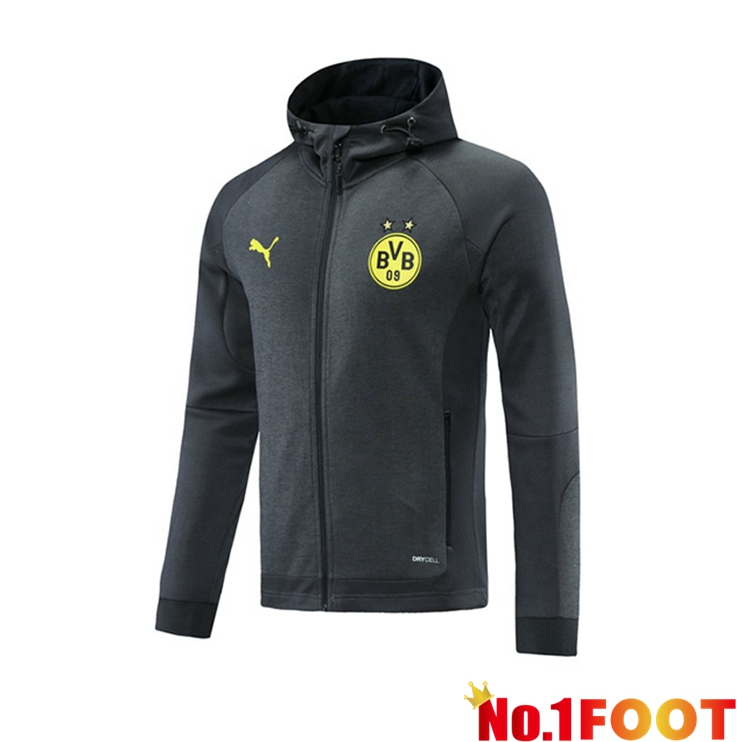 Dortmund Training Sweatshirt Black Grey 2021/2022