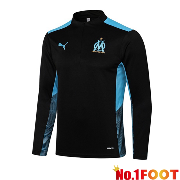 Marseille OM Training Sweatshirt Black Blue 2021/2022