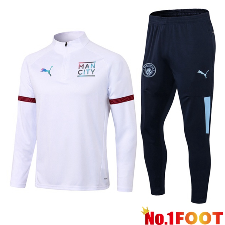 Manchester City Training Tracksuit White 2021/2022