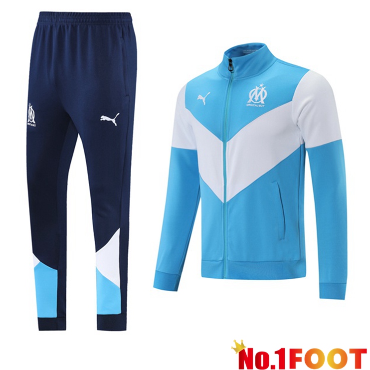 Marseille OM Training Tracksuit Blue White 2021/2022