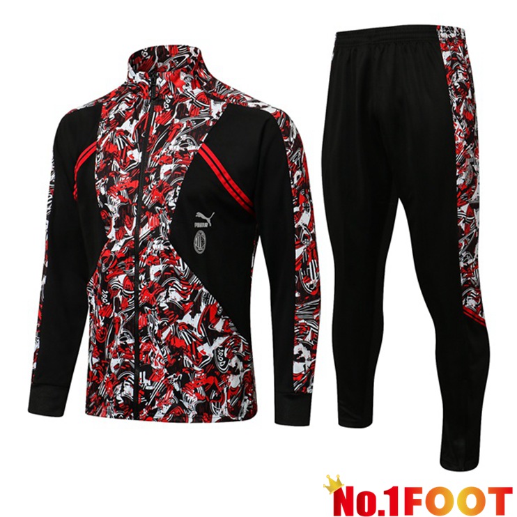 AC Milan Training Tracksuit Red Black 2021/2022