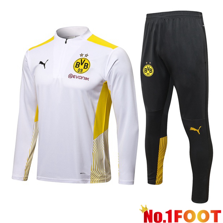 Dortmund Training Tracksuit White 2021/2022