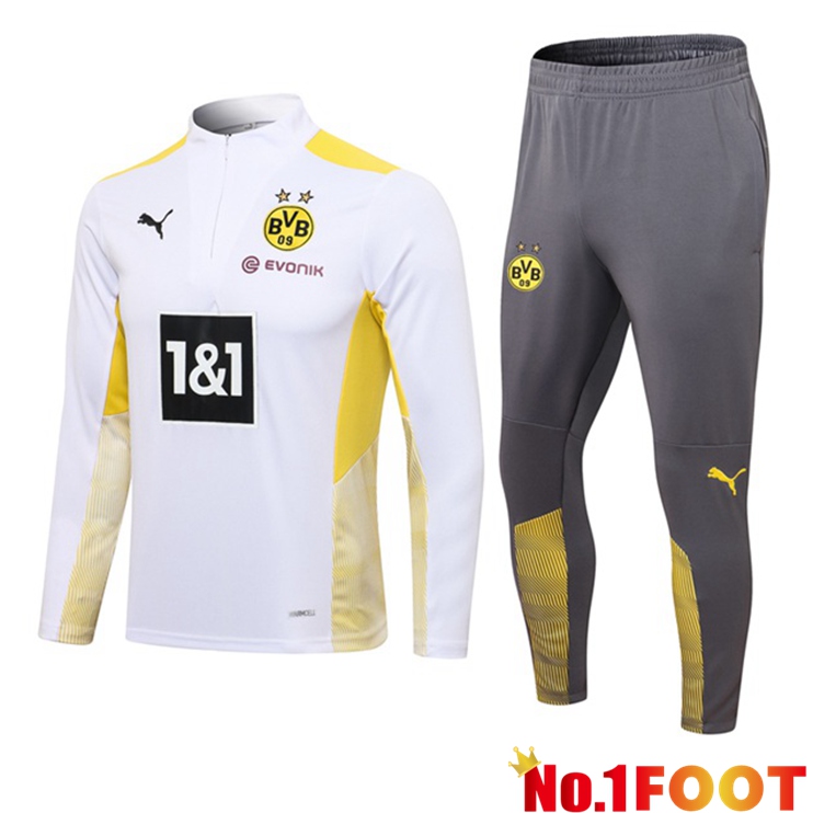 Dortmund Training Tracksuit White 2021/2022