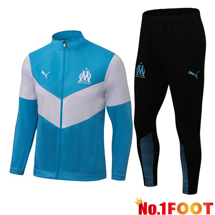 Marseille OM Training Tracksuit Blue White 2021/2022