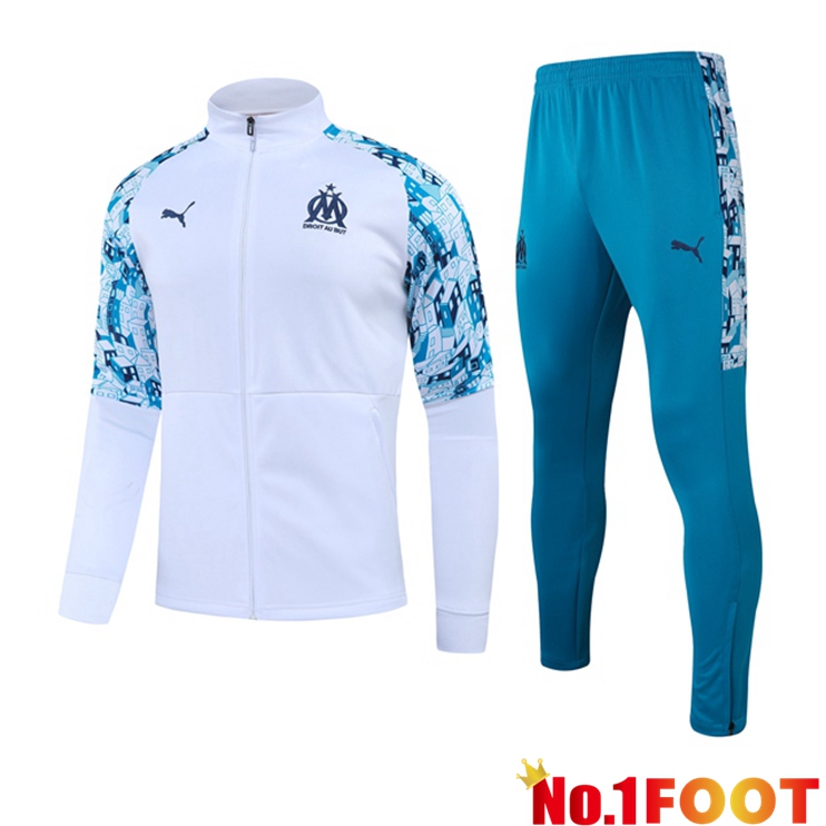 Marseille OM Training Tracksuit White 2021/2022