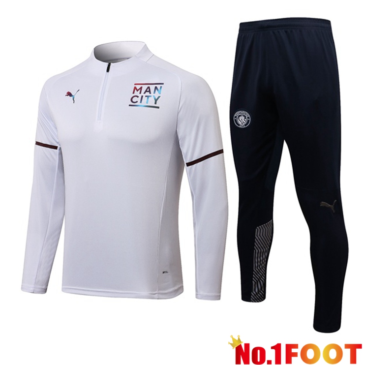 Manchester City Training Tracksuit White 2021/2022