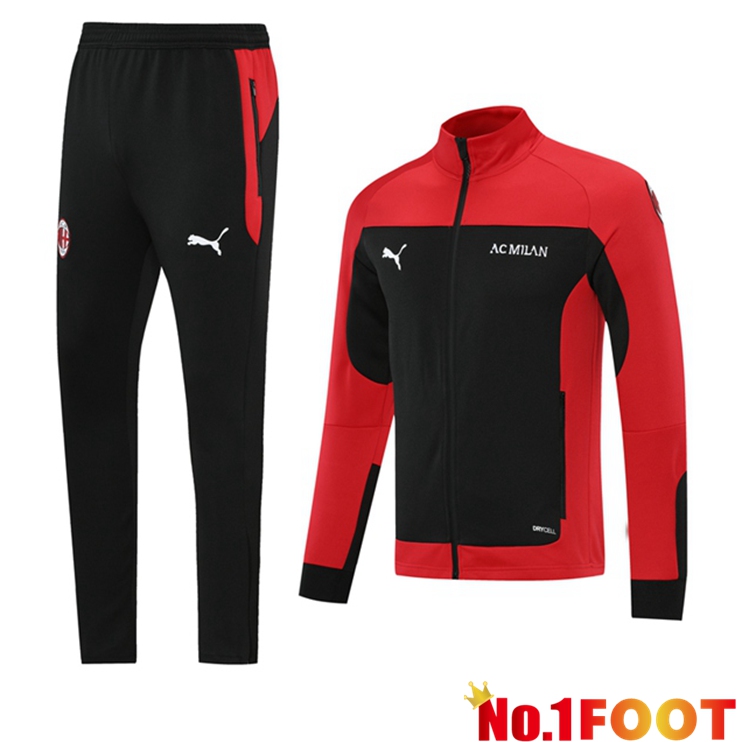 AC Milan Training Tracksuit Red Black 2021/2022