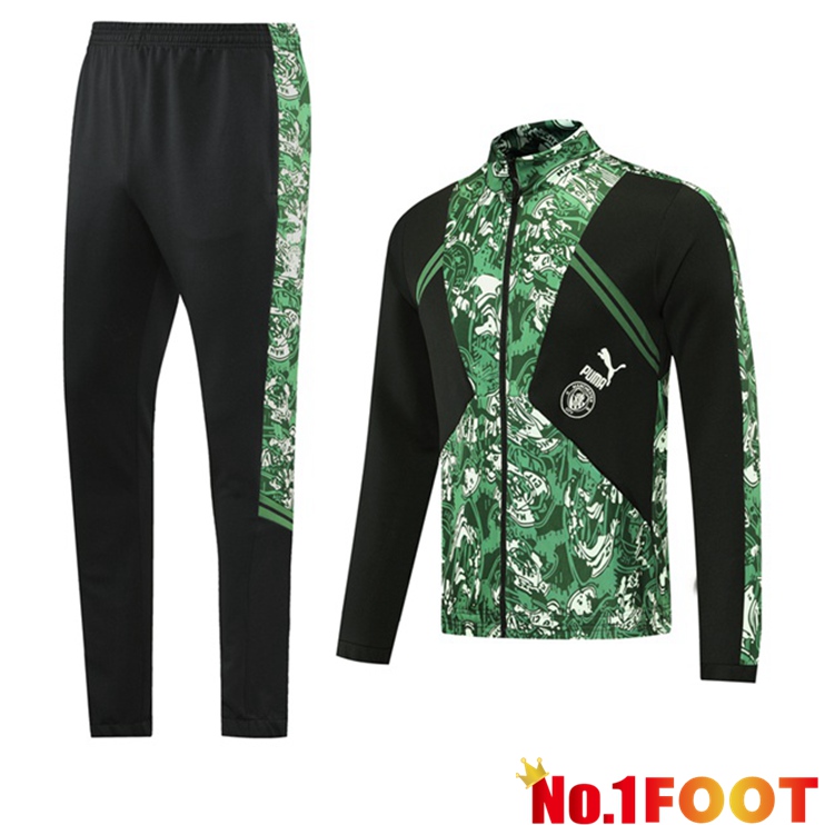 Manchester City Training Tracksuit Green Black 2021/2022