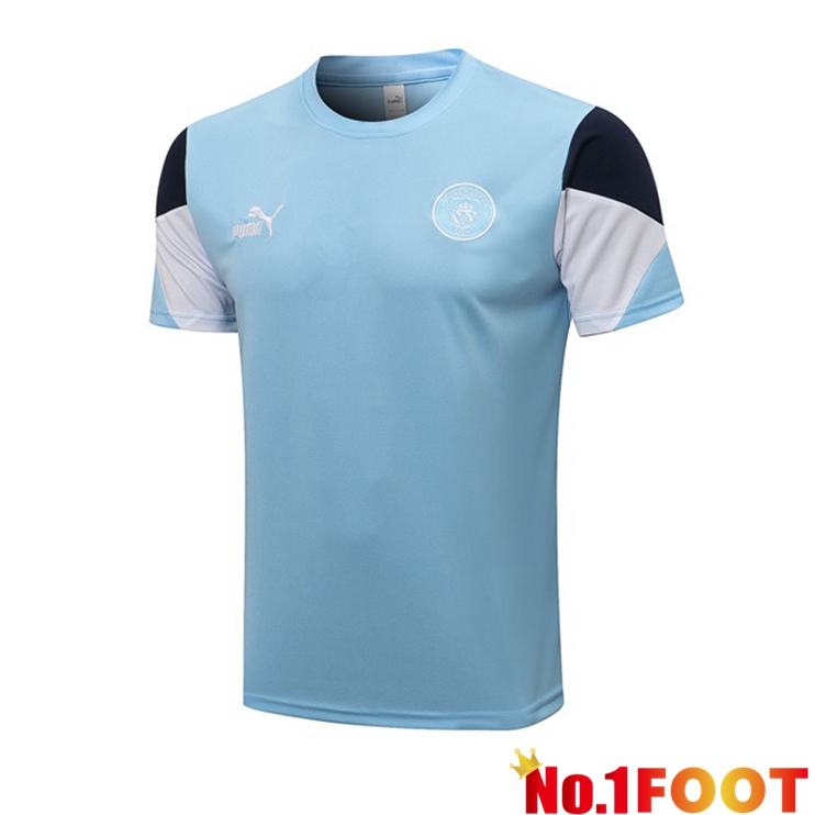 Manchester City Training T Shirt Blue 2021/2022