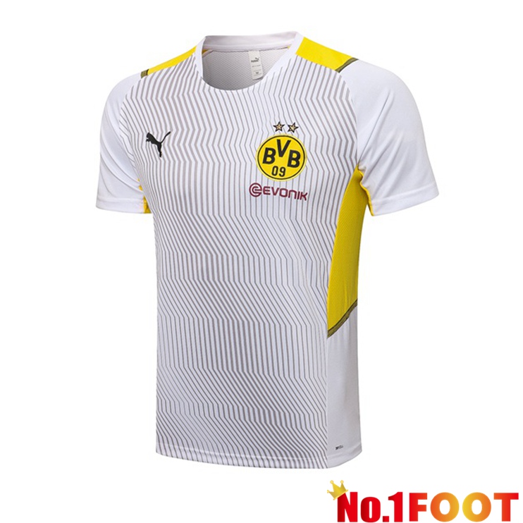 Dortmund Training T Shirt White 2021/2022