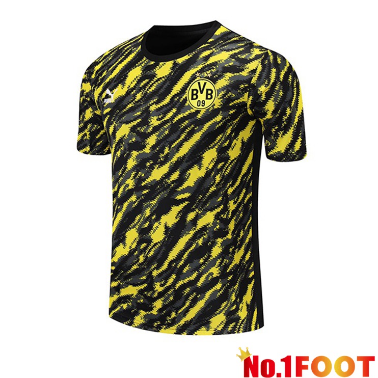 Dortmund Training T Shirt Yellow Black 2021/2022