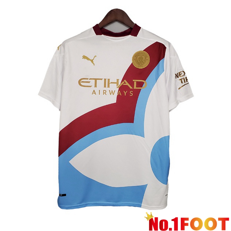 Manchester City Training T Shirt White 2021/2022