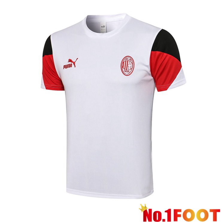 AC Milan Training T Shirt White Red 2021/2022