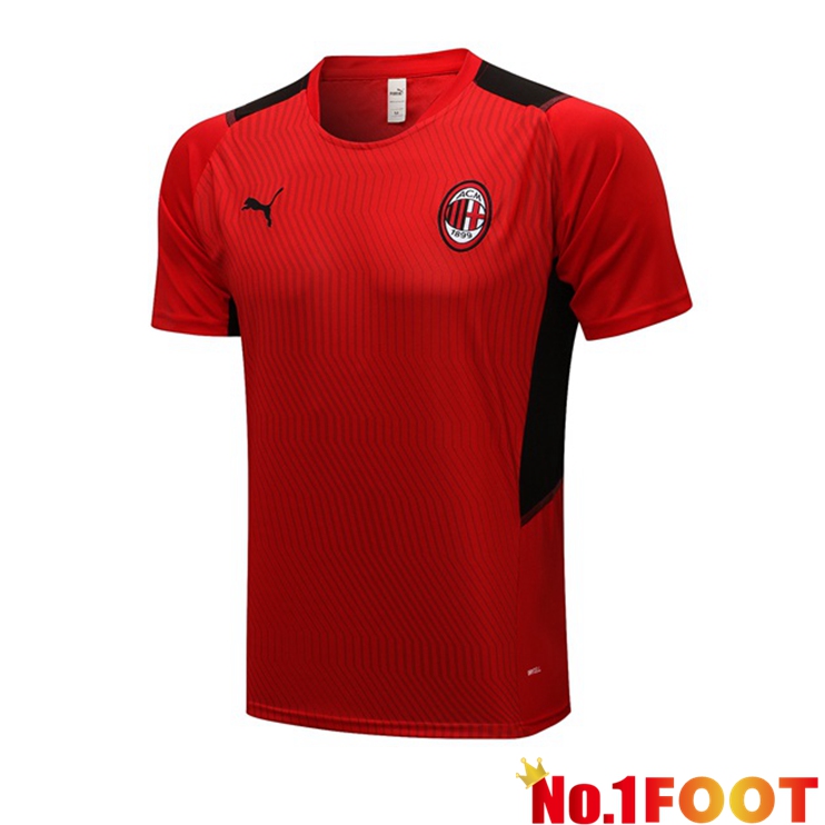 AC Milan Training T Shirt Red 2021/2022