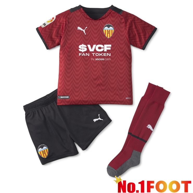 FC Valencia Kids Away Jersey Red 2021/2022