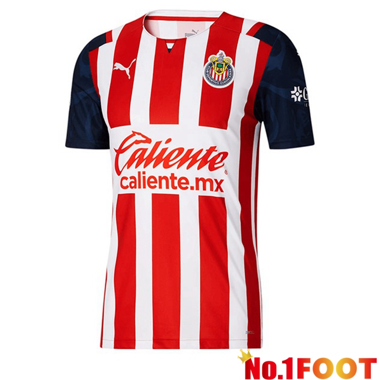 CD Guadalajara Home Jersey Red White 2021/22