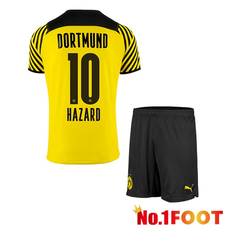 Dortmund (Hazard 10) Kids Home Jersey Yellow 2021/22