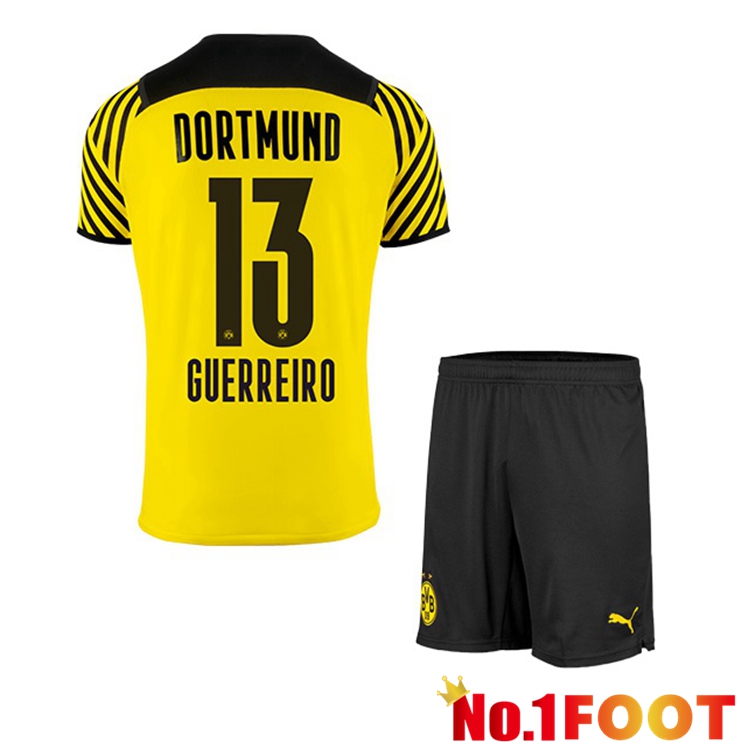 Dortmund (Guerreiro 13) Kids Home Jersey Yellow 2021/22