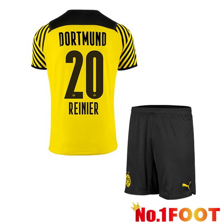 Dortmund (Reinier 20) Kids Home Jersey Yellow 2021/22