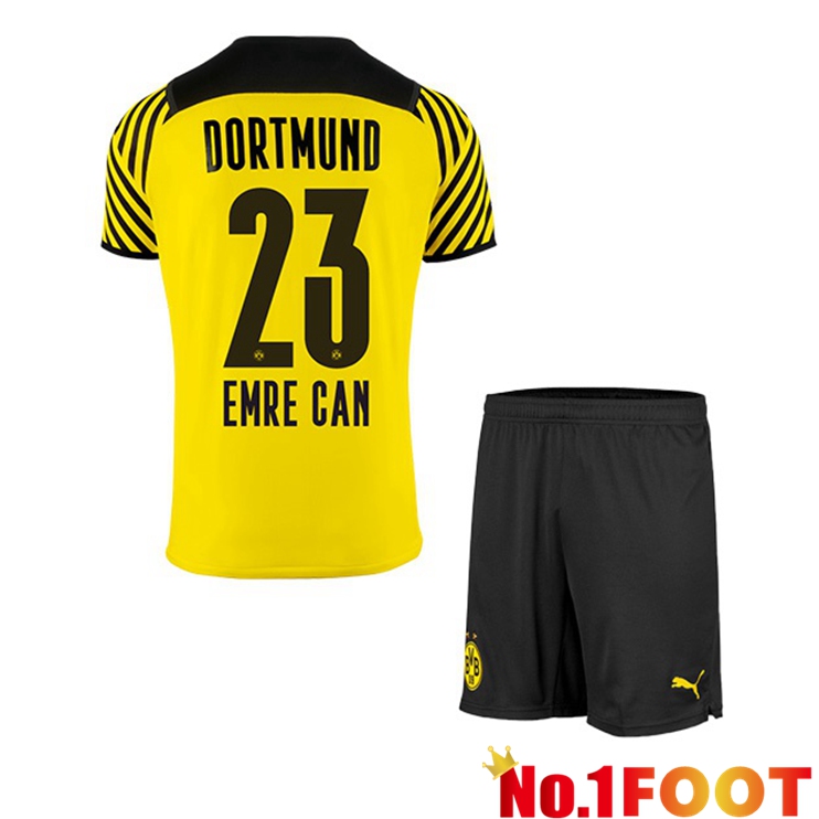 Dortmund (Emre Can 23) Kids Home Jersey Yellow 2021/22