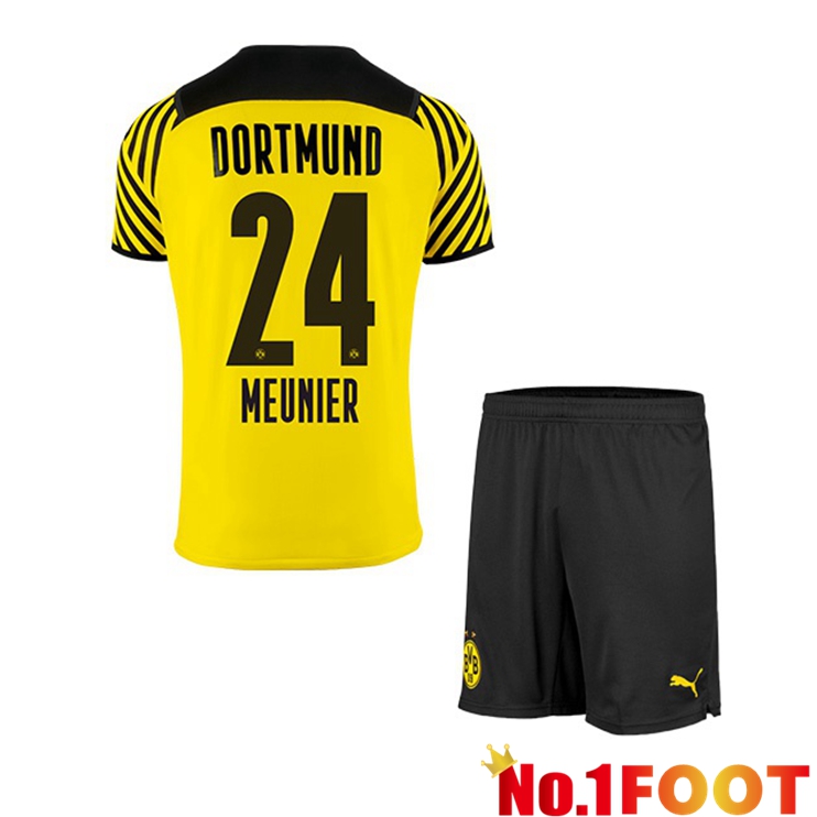 Dortmund (Meunier 24) Kids Home Jersey Yellow 2021/22