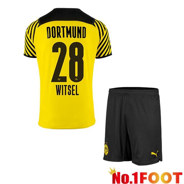 Dortmund (Witsel 28) Kids Home Jersey Yellow 2021/22