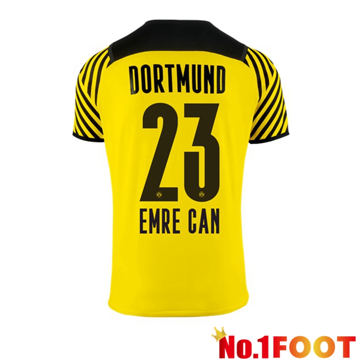 Dortmund (Emre Can 23) Womens Home Jersey Yellow 2021/22 - Click Image to Close