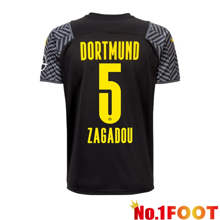 Dortmund (Zagadou 5) Away Jersey Black 2021/22