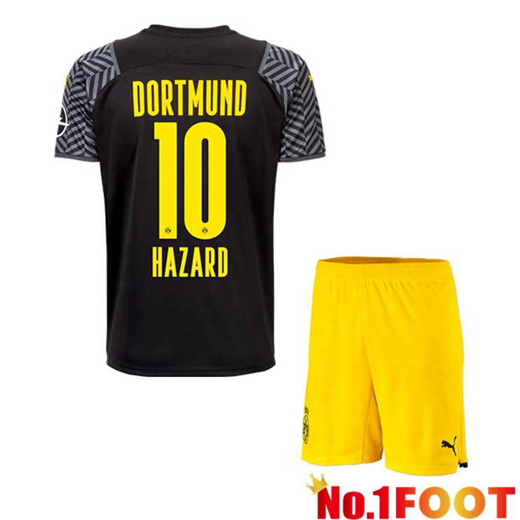 Dortmund (Hazard 10) Kids Away Jersey Black 2021/22