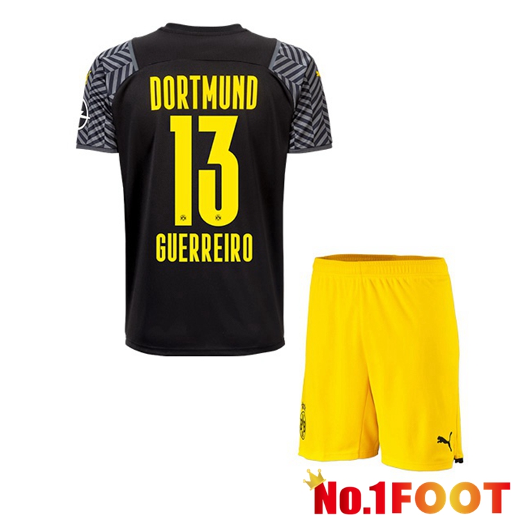 Dortmund (Guerreiro 13) Kids Away Jersey Black 2021/22