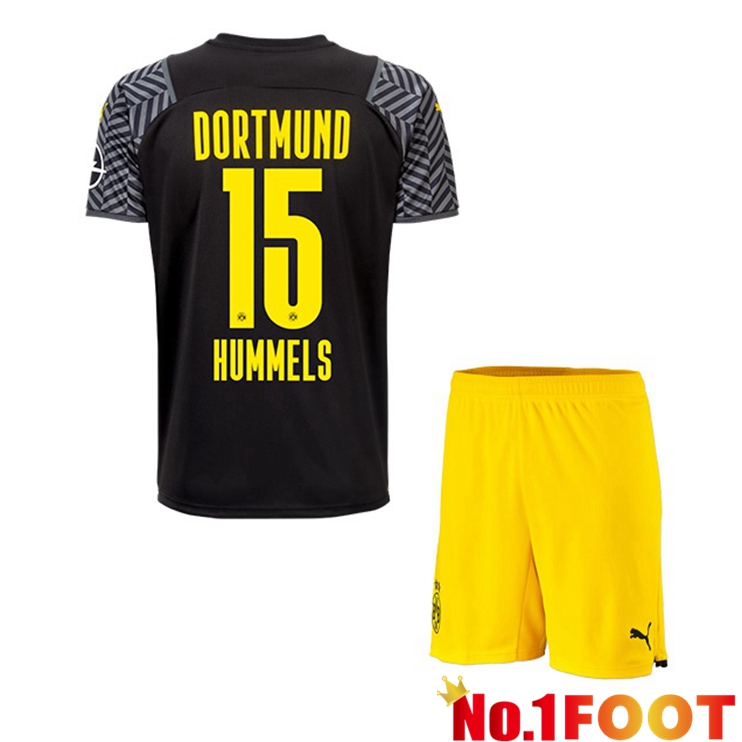 Dortmund (Hummels 15) Kids Away Jersey Black 2021/22